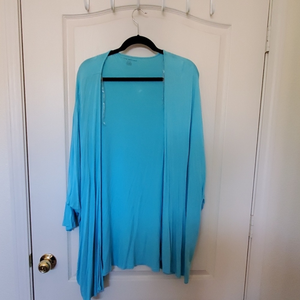 Baby blue dolman sleeve overpiece